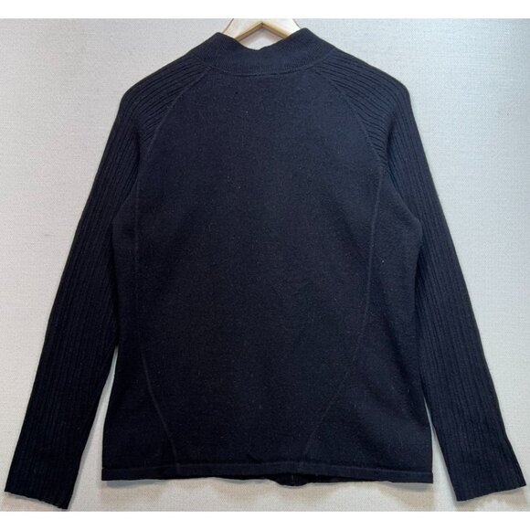 The North Face Women's Full Zip Cotton Jacket Long Sleeve Stretch Size XL Black - Picture 2 of 8